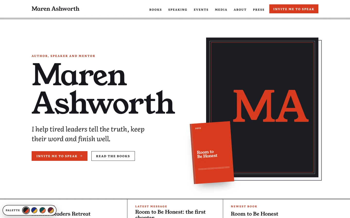 Byline design, home page preview
