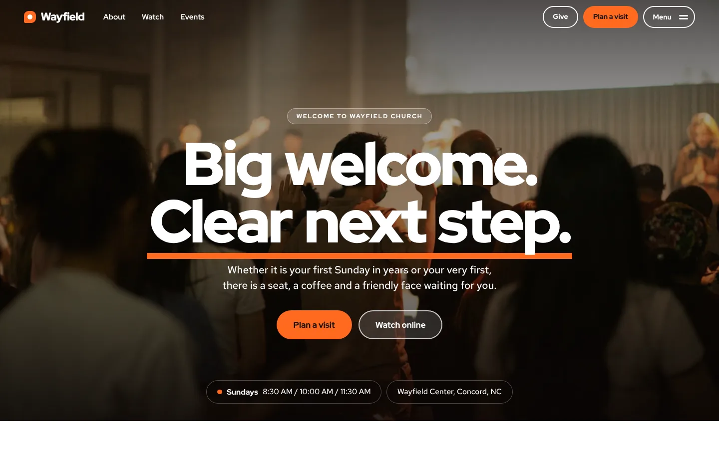 Campus design, home page preview
