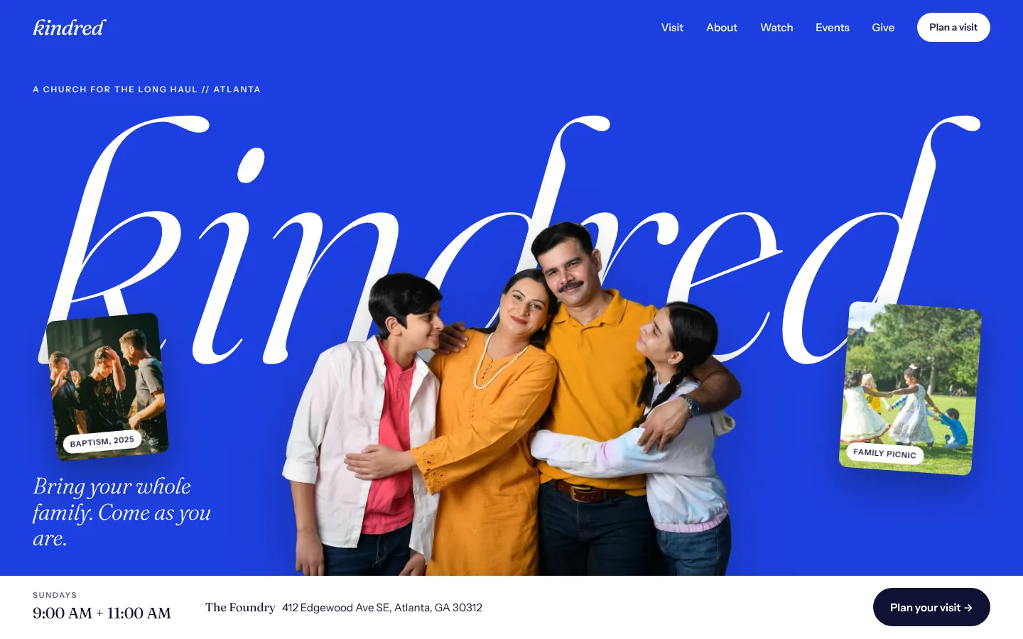 Canvas design, home page preview