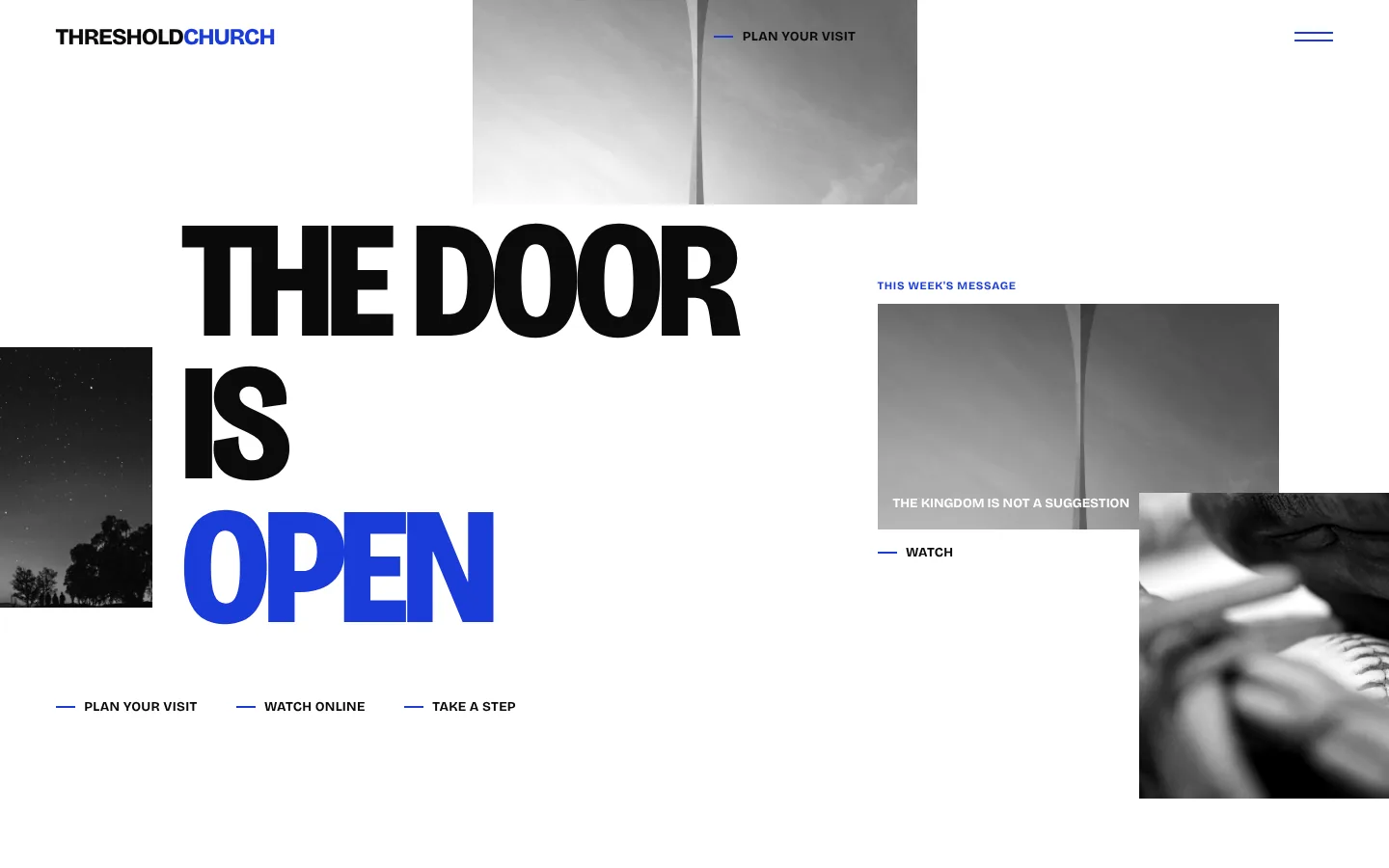 Editorial design, home page preview