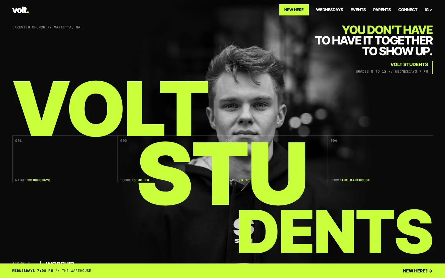 Movement design, home page preview
