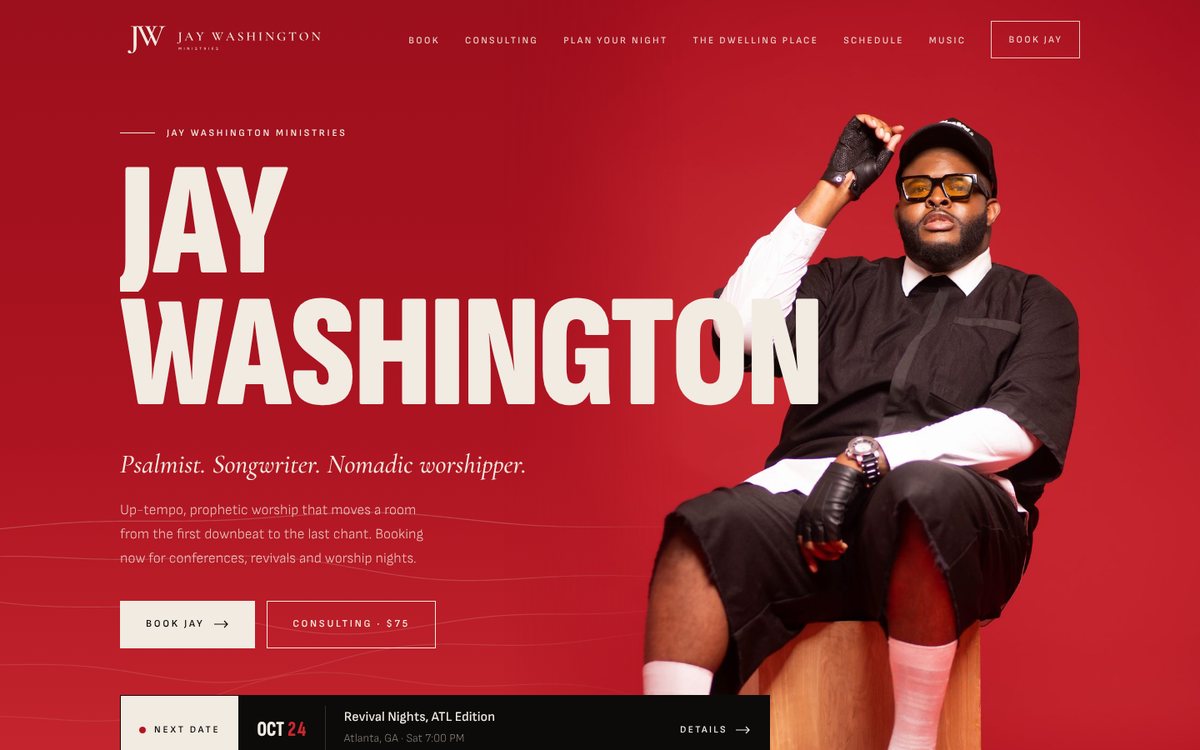Jay Washington Ministries website